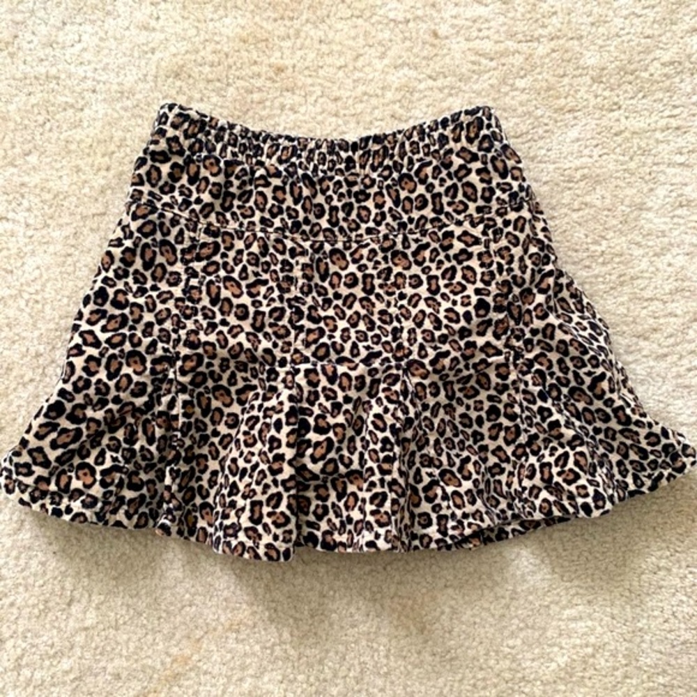 Gymboree Leopard Print Flaired Skirt Size 8